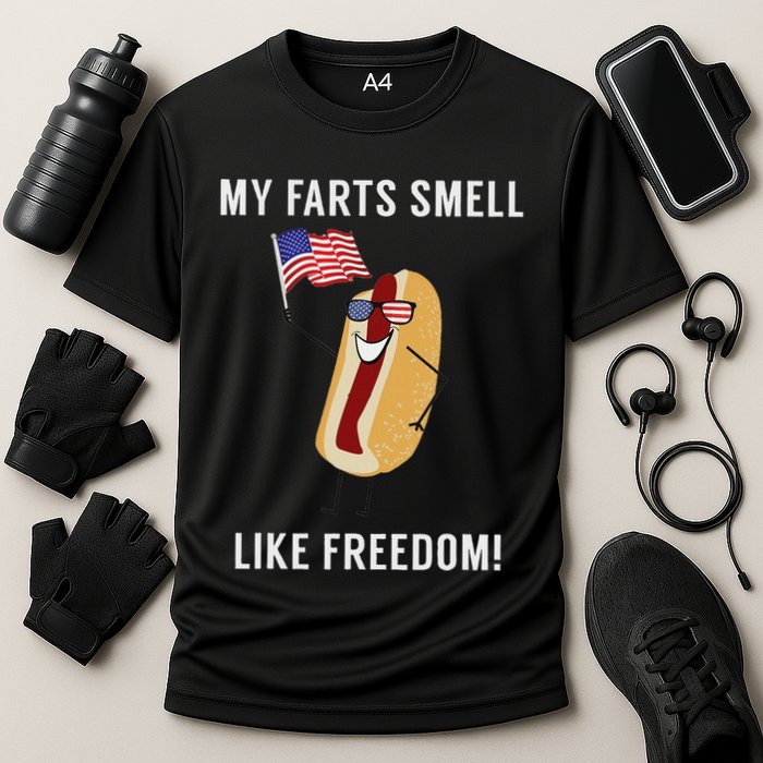 My Farts Smell Like Freedom Funny Patriotic Performance Shirt