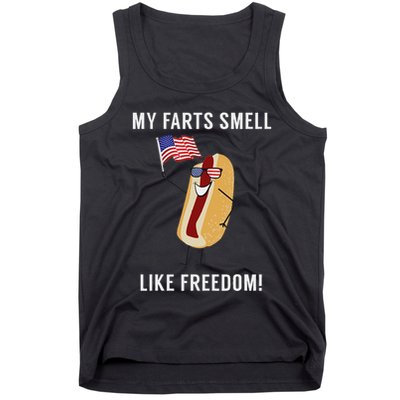 My Farts Smell Like Freedom Funny Patriotic Tank Top