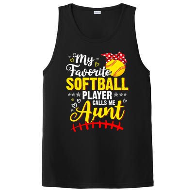 My Favorite Softball Player Calls Me Aunt Softball Auntie PosiCharge Competitor Tank