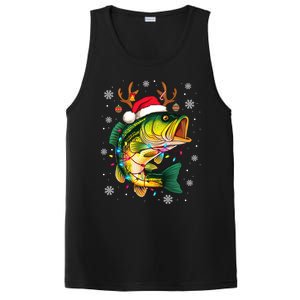 Merry Fishmas Santa Fishing Funny Fisher Lovers Christmas Meaningful Gift PosiCharge Competitor Tank