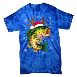 Merry Fishmas Santa Fishing Funny Fisher Lovers Christmas Meaningful Gift Tie-Dye T-Shirt