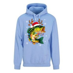 Merry Fishmas Santa Fishing Funny Fisher Lovers Christmas Meaningful Gift Unisex Surf Hoodie