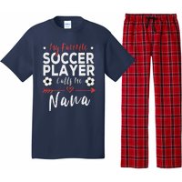 My Favorite Soccer Player Calls Me Nana Soccer Grandma Pajama Set