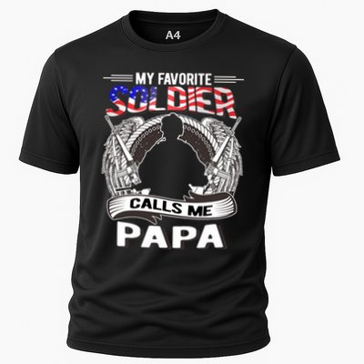 My Favorite Soldier Calls Me Papa Proud Army Grandpa Gift Performance Shirt