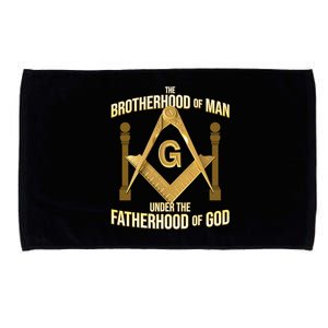 Masonic Fatherhood Square & Compass Freemason Microfiber Hand Towel