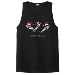 Merry Fishmas Santa Fishing Lovers Funny Fisher Christmas Meaningful Gift PosiCharge Competitor Tank