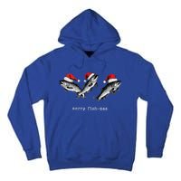 Merry Fishmas Santa Fishing Lovers Funny Fisher Christmas Meaningful Gift Tall Hoodie