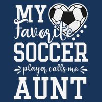 My Favorite Soccer Player Calls Me Aunt Soccer Lover Sustainable Beanie