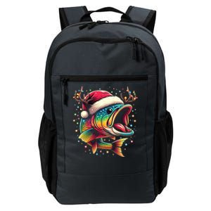 Merry Fishmas Santa Fishing Lovers Funny Fisher Christmas Cute Gift Daily Commute Backpack