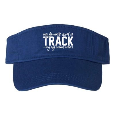 My Favorite Sport Is Tracking My Online Orders Valucap Bio-Washed Visor