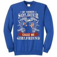 My Favorite Soldier Calls Me Friend Proud Army Family Gift Sweatshirt