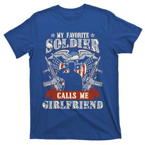 My Favorite Soldier Calls Me Friend Proud Army Family Gift T-Shirt