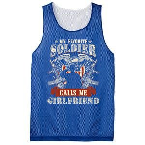 My Favorite Soldier Calls Me Friend Proud Army Family Gift Mesh Reversible Basketball Jersey Tank