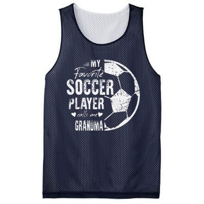 My Favorite Soccer Player Calls Me Grandma Mesh Reversible Basketball Jersey Tank