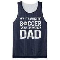 My Favorite Soccer Player Calls Me Dad Fathers Day Mesh Reversible Basketball Jersey Tank