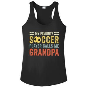 My Favorite Soccer Player Calls Me Grandpa Soccer Ladies PosiCharge Competitor Racerback Tank