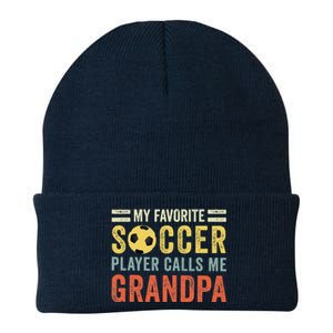 My Favorite Soccer Player Calls Me Grandpa Soccer Knit Cap Winter Beanie