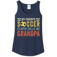 My Favorite Soccer Player Calls Me Grandpa Soccer Ladies Essential Tank