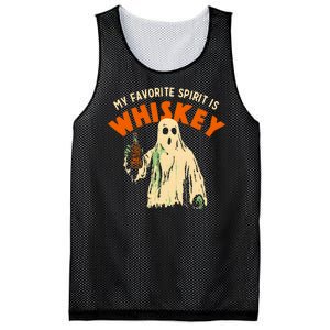 My Favorite Spirit Is Whiskey Mesh Reversible Basketball Jersey Tank