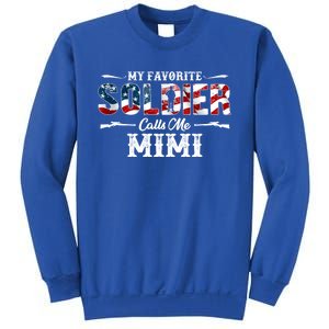 My Favorite Soldier Calls Me Mimi Gift Fathers Day Cool Gift Sweatshirt