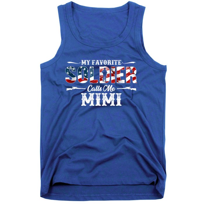 My Favorite Soldier Calls Me Mimi Gift Fathers Day Cool Gift Tank Top