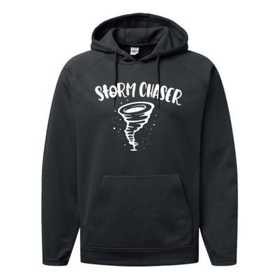 Matching Family Storm Chasers Tiny Tornado Big Tornado Performance Fleece Hoodie