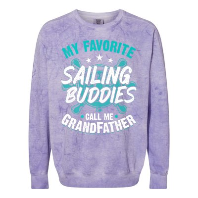 My Favorite Sailing Buddies Call Me Grandfather Premium Colorblast Crewneck Sweatshirt