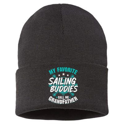 My Favorite Sailing Buddies Call Me Grandfather Premium Sustainable Knit Beanie