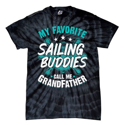 My Favorite Sailing Buddies Call Me Grandfather Premium Tie-Dye T-Shirt