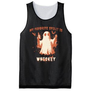 My Favorite Spirit Is Whiskey Halloween Mesh Reversible Basketball Jersey Tank