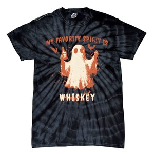 My Favorite Spirit Is Whiskey Halloween Tie-Dye T-Shirt