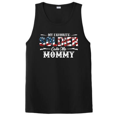 My Favorite Soldier Calls Me Mommy Gift Fathers Day Gift PosiCharge Competitor Tank