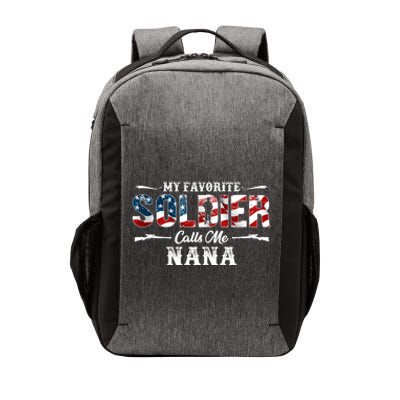 My Favorite Soldier Calls Me Nana Gift Fathers Day Gift Vector Backpack