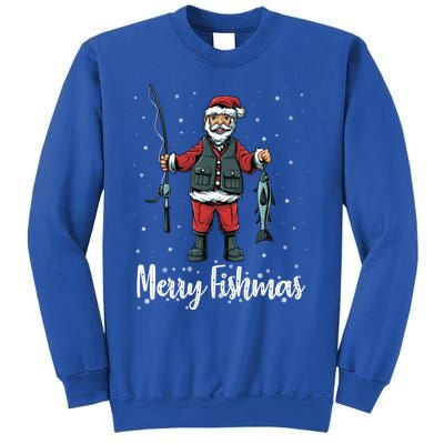 Merry Fishmas Santa Christmas Fisher Gift Sweatshirt