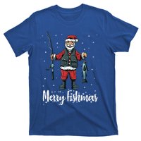 Merry Fishmas Santa Christmas Fisher Gift T-Shirt