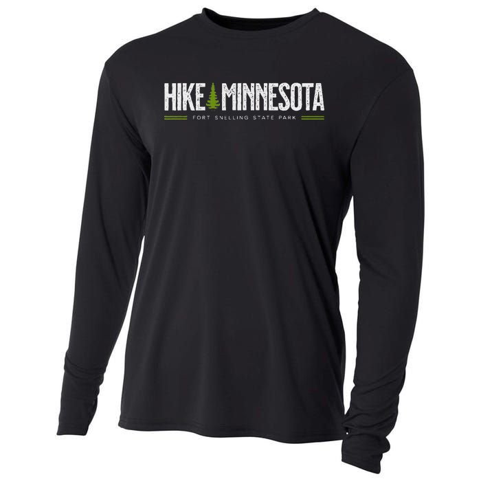 Minnesota Fort Snelling State Park Hike Tree Retro Graphic Cooling Performance Long Sleeve Crew