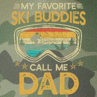 My Favorite Ski Buddies Call Me Dad Legacy Tie Dye Trucker Hat