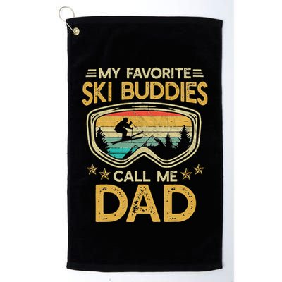 My Favorite Ski Buddies Call Me Dad Golf Towel