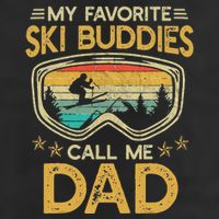 My Favorite Ski Buddies Call Me Dad Golf Towel
