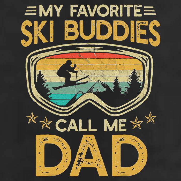 My Favorite Ski Buddies Call Me Dad Golf Towel