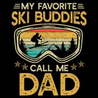 My Favorite Ski Buddies Call Me Dad Visor