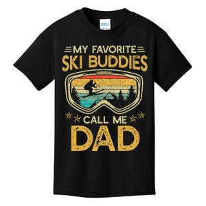 My Favorite Ski Buddies Call Me Dad Kids T-Shirt