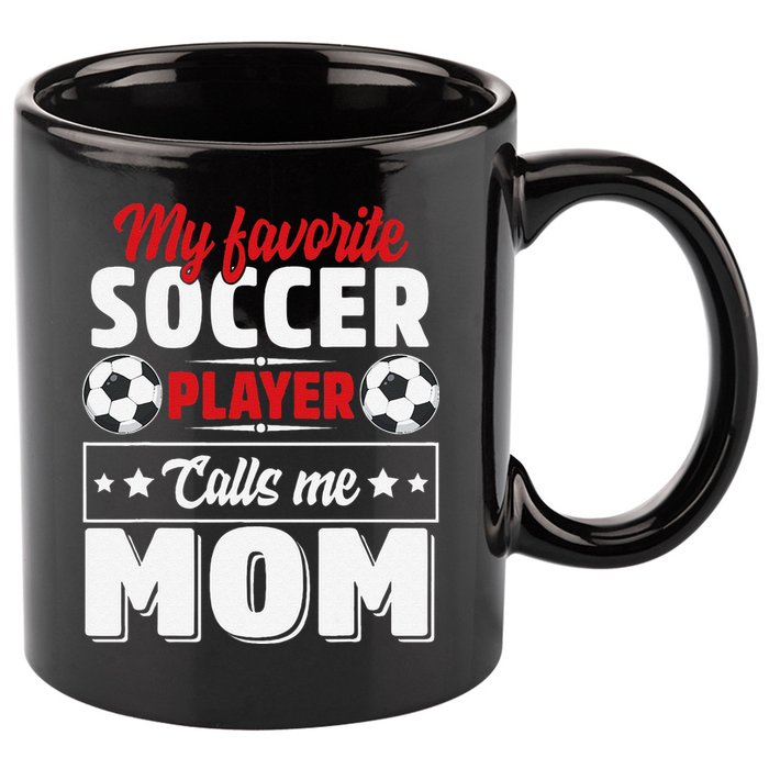 My Favorite Soccer Player Calls Me Mom Mothers Day Cute 11oz C Handle Ceramic Mug