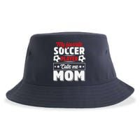 My Favorite Soccer Player Calls Me Mom Mothers Day Cute Sustainable Bucket Hat