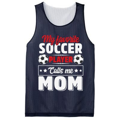 My Favorite Soccer Player Calls Me Mom Mothers Day Cute Mesh Reversible Basketball Jersey Tank