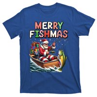 Merry Fishmas Santa Fishing Lovers Funny Fisher Christmas Funny Gift T-Shirt