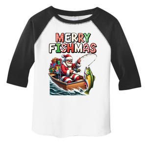 Merry Fishmas Santa Fishing Lovers Funny Fisher Christmas Funny Gift Toddler Fine Jersey T-Shirt