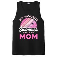 My Favorite Swimmer Calls Me Mom Mothers Day Retro Swimming PosiCharge Competitor Tank