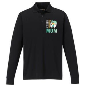 My Favorite Ski Buddies Call Me Mom Skiing For Ski Lovers Gift Performance Long Sleeve Polo