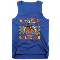 My Favorite Turkeys Call Me Mom Cute Family Thanksgiving Gift Tank Top